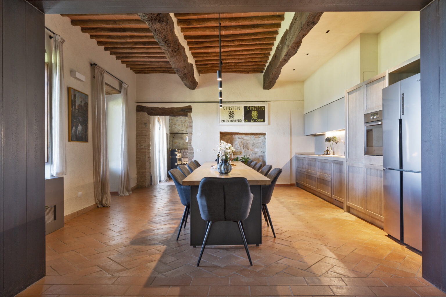 Kitchen at Il Cellese, private villa in Tuscany